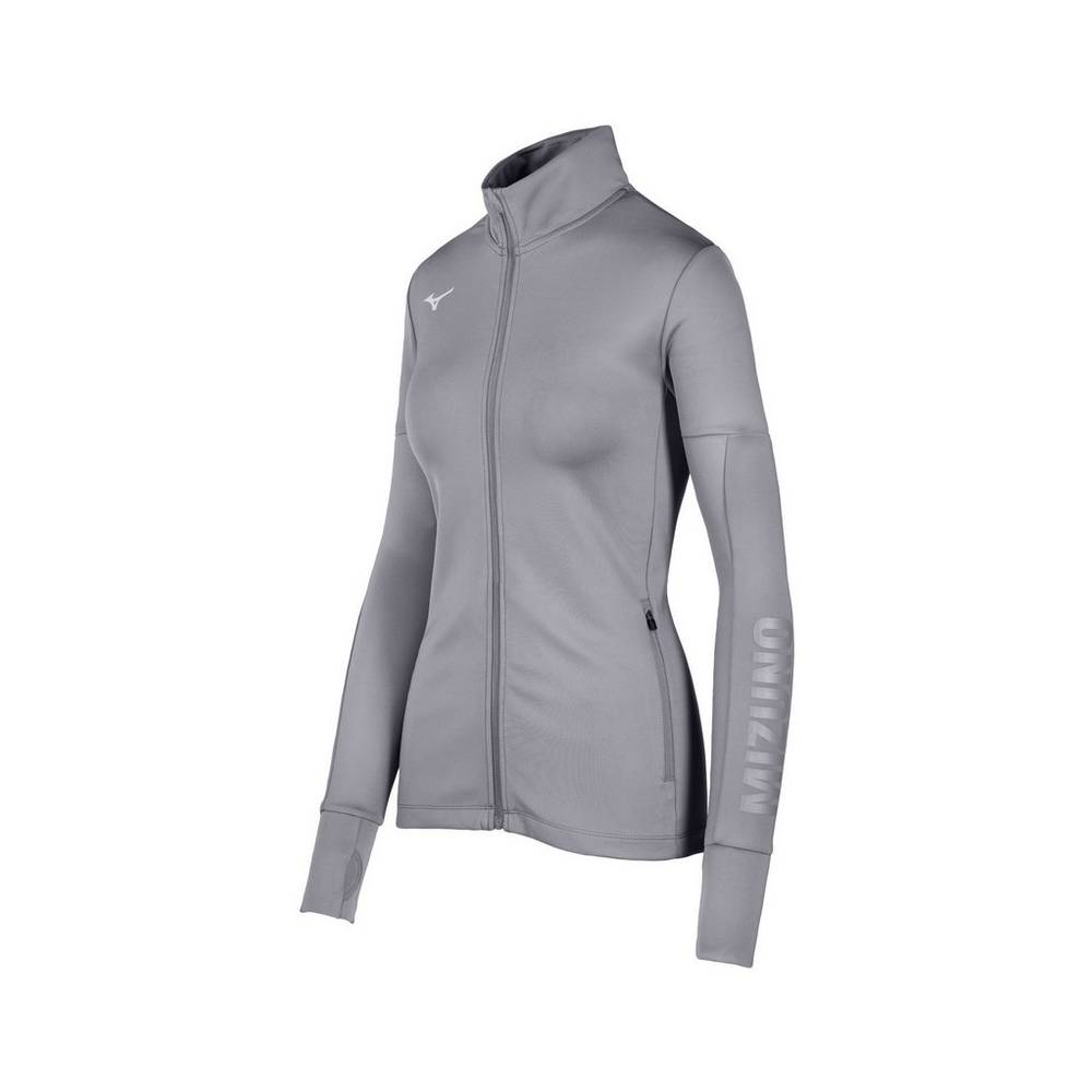 Mizuno Alpha Quest Női Jacke Szürke NKZ419205